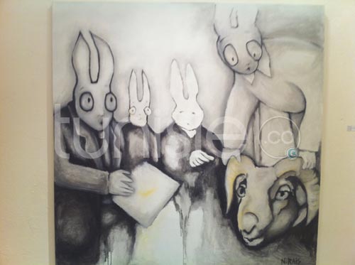 Galerie Photos d'oeuvres exposées dans le cadre du Printemps des Arts Fair Tunis 2012