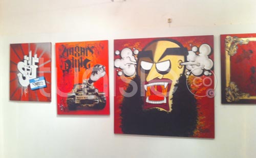 Galerie Photos d'oeuvres exposées dans le cadre du Printemps des Arts Fair Tunis 2012