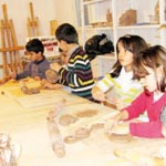 Atelier d'art pour enfants au B'Chira Art Center, samedi 11 mai 2013