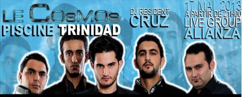 Ce soir, pré-ouverture du COSMOS - Lounge- Bar avec le groupe ALIANZA