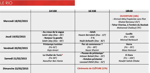 rencontre des realisateurs tunisiens