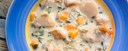 Recette : Soupe d'avoine aux fruits de mer