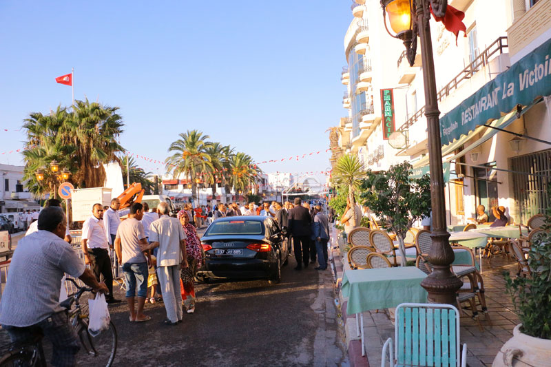 Ambiance de l'inauguration du Festival du Poisson Ã  la Goulette 