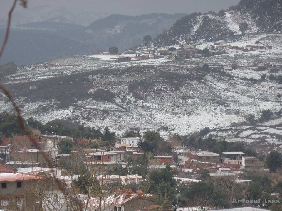 AÃ¯n Draham habillée de neige