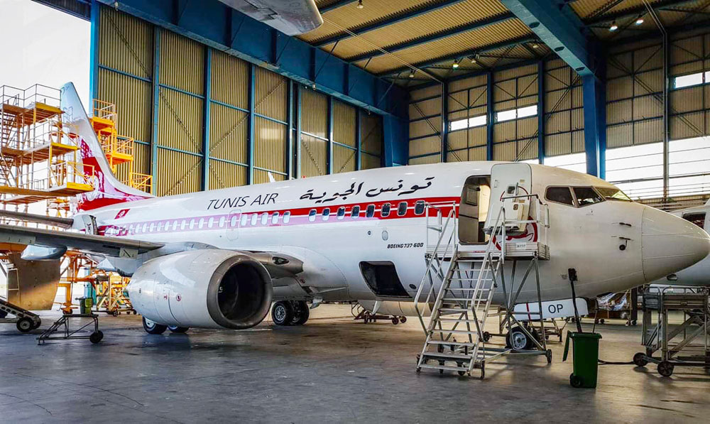 En photos : Un avion de Tunisair repeint avec l’ancien design de la compagnie