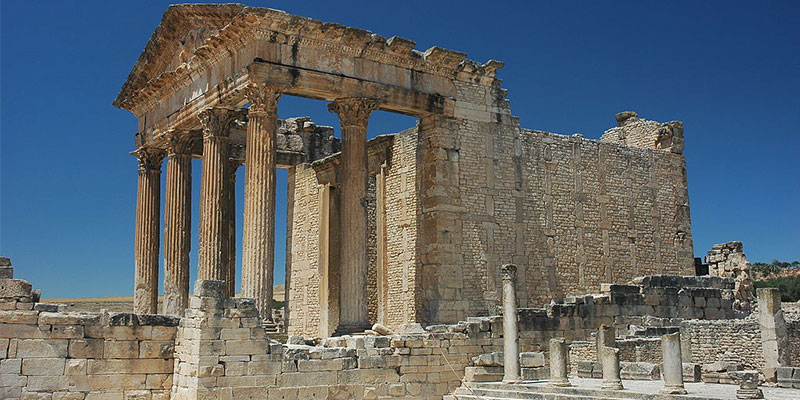 Le Capitole de Dougga à Beja