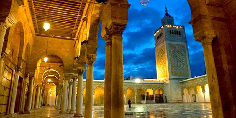 La mosquée Zitouna à Tunis